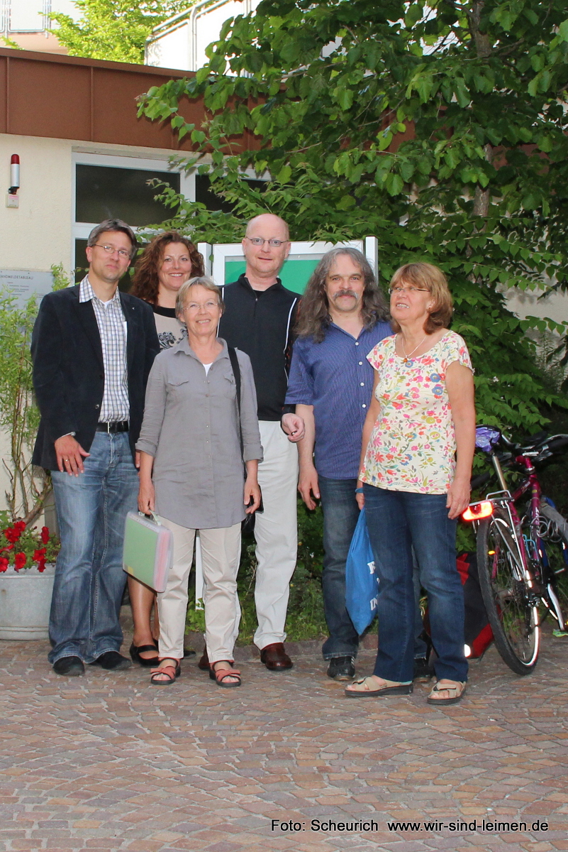 vl: Pfarrer Groß, Frau Schwörer, Christa Hassenpflug, Gerhard Scheurich, Ralf Frühwirt, Maja Leiner